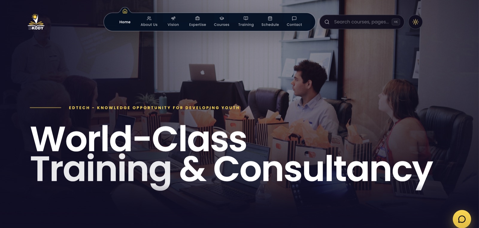 E-Kody — Training & Consultancy project built by Nexlifie